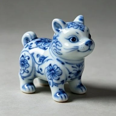 Mini figurine di animali in porcellana